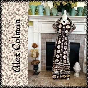 Vintage 1970’s Alex Colman California Hippie dress, size 10?